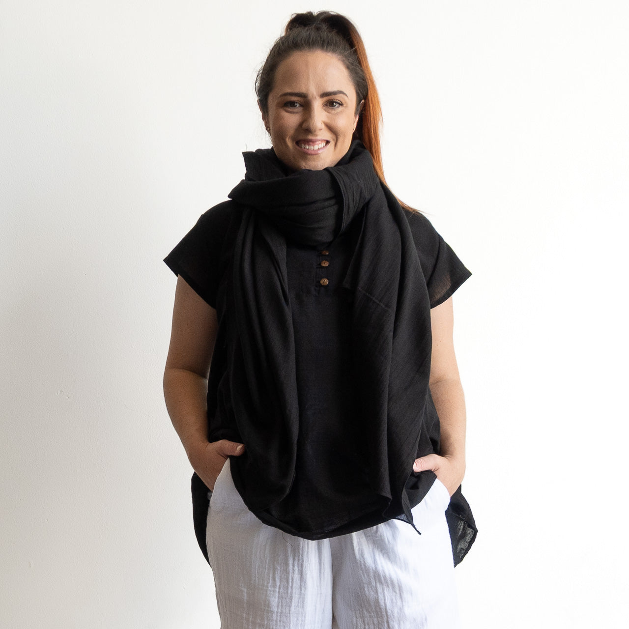 Soft As A Cloud Cotton Scarf Wrap - KOBOMO