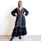 Embroidered Maxi Dress by Orientique - Ivanova - 91283