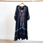 Embroidered Maxi Dress by Orientique - Ivanova - 91283