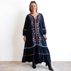 Embroidered Maxi Dress by Orientique - Ivanova - 91283
