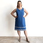 Embroidered Shift Dress by Orientique Australia - 30221