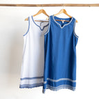 Embroidered Shift Dress by Orientique Australia - 30221