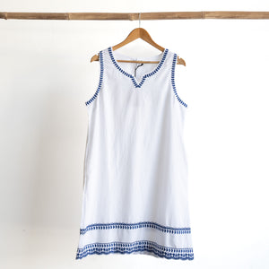 Embroidered Shift Dress by Orientique Australia - 30221