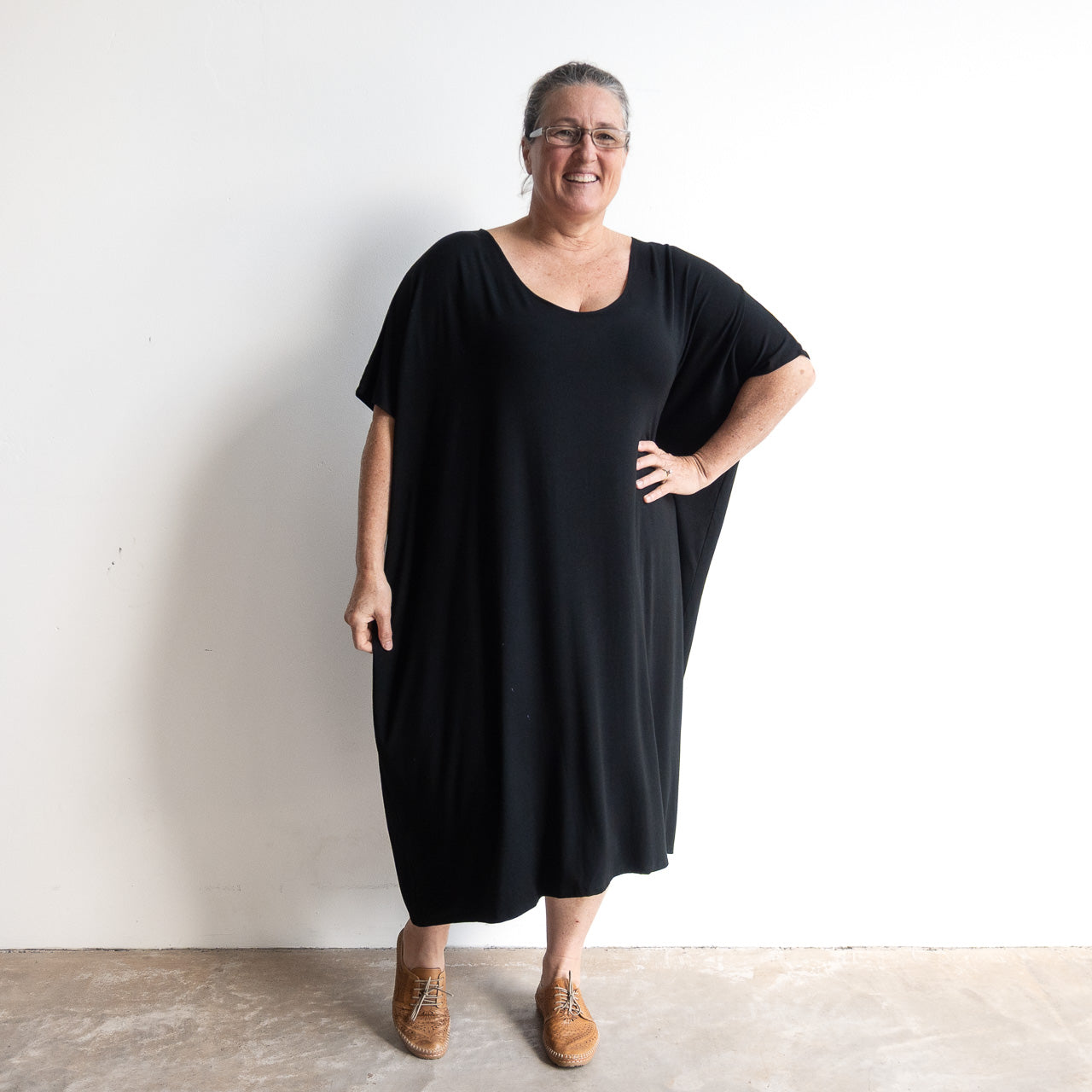 Find Your Flow Drape Dress by KOBOMO Bamboo