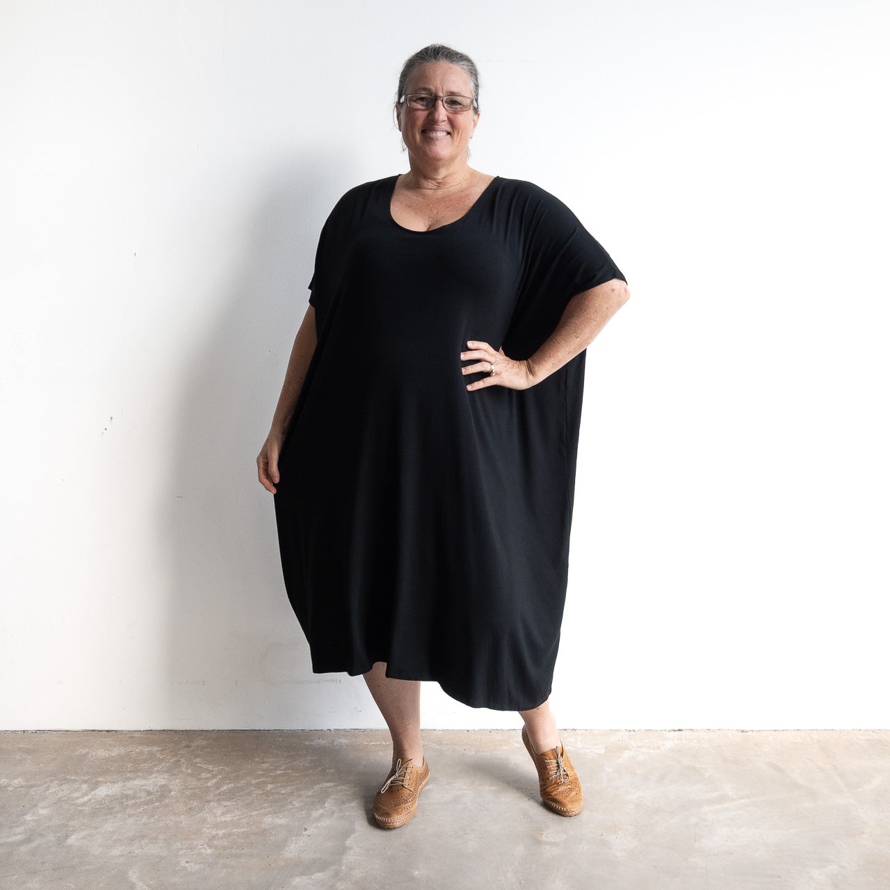 Find Your Flow Drape Dress by KOBOMO Bamboo