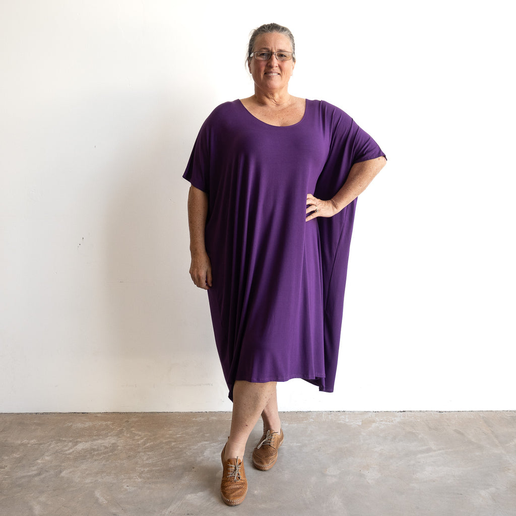 Find Your Flow Drape Dress by KOBOMO Bamboo
