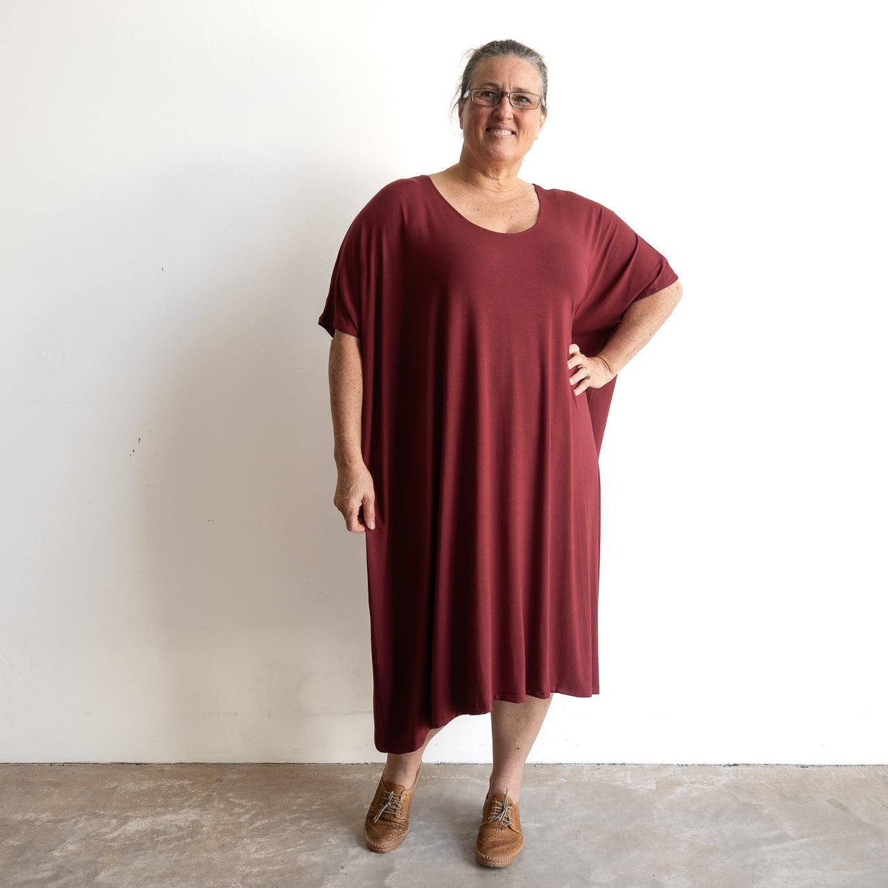 Find Your Flow Drape Dress by KOBOMO Bamboo