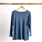 Fine Cotton Knit Long Sleeve Top by Orientique Australia - 1324