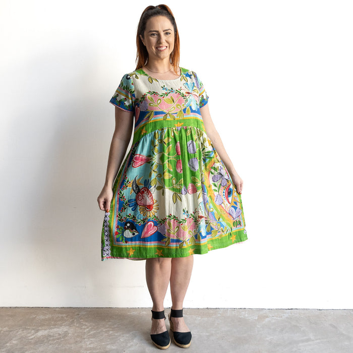 Flow Smock Dress by Orientique Australia - Sante Fe - 40166
