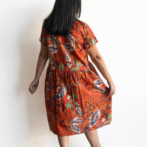 Flow Smock Dress by Orientique Australia - Serengeti - 91014