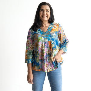 Folk Blouse by Orientique Australia - Miramar - 82214