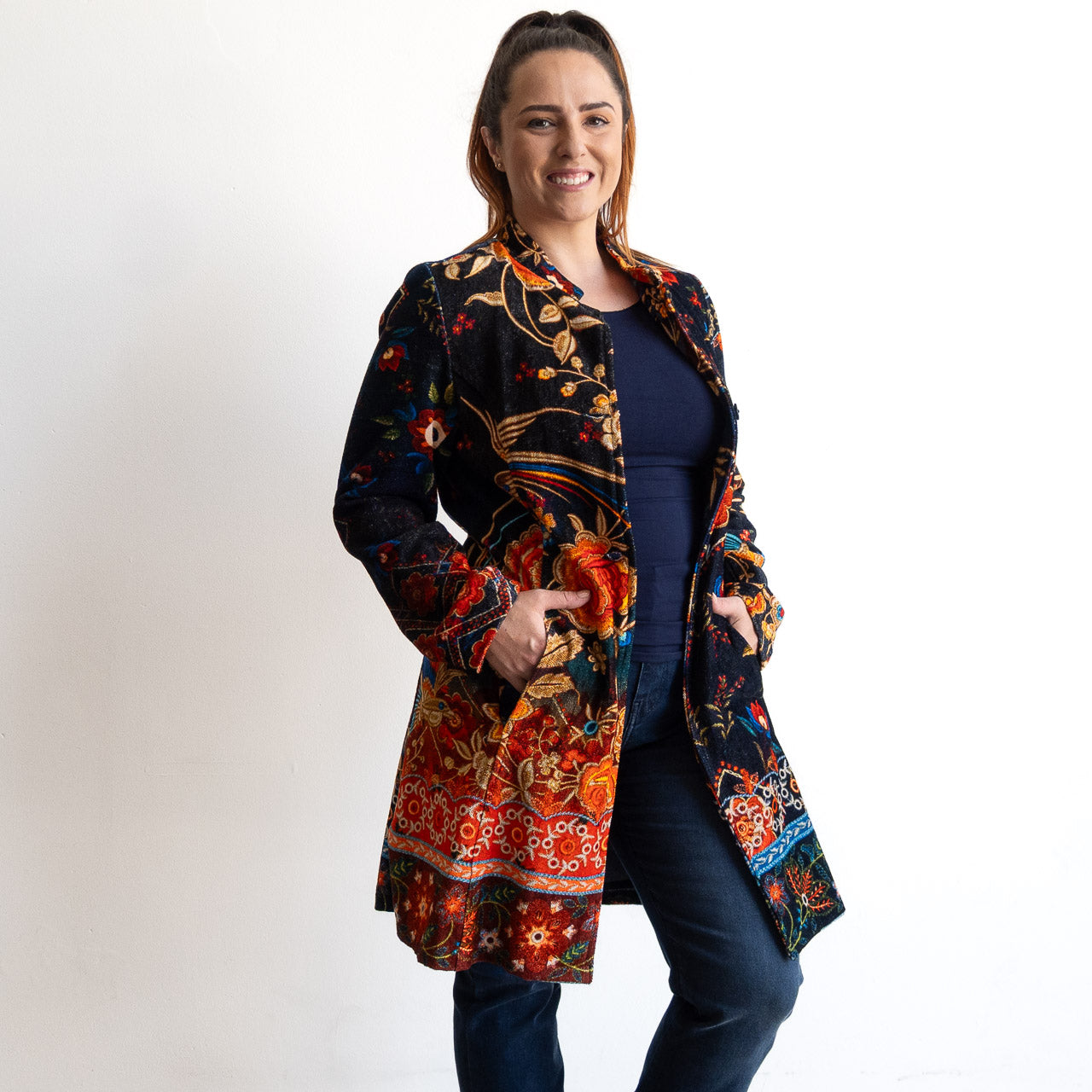 Gallery Coat by Orientique - Embroidery - 62812