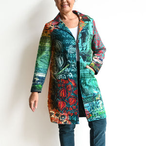 Gallery Coat Jacket by Orientique Australia - Emerald City - 62657