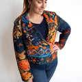 Gallery Cropped Blazer by Orientique - Embroidery - 62813