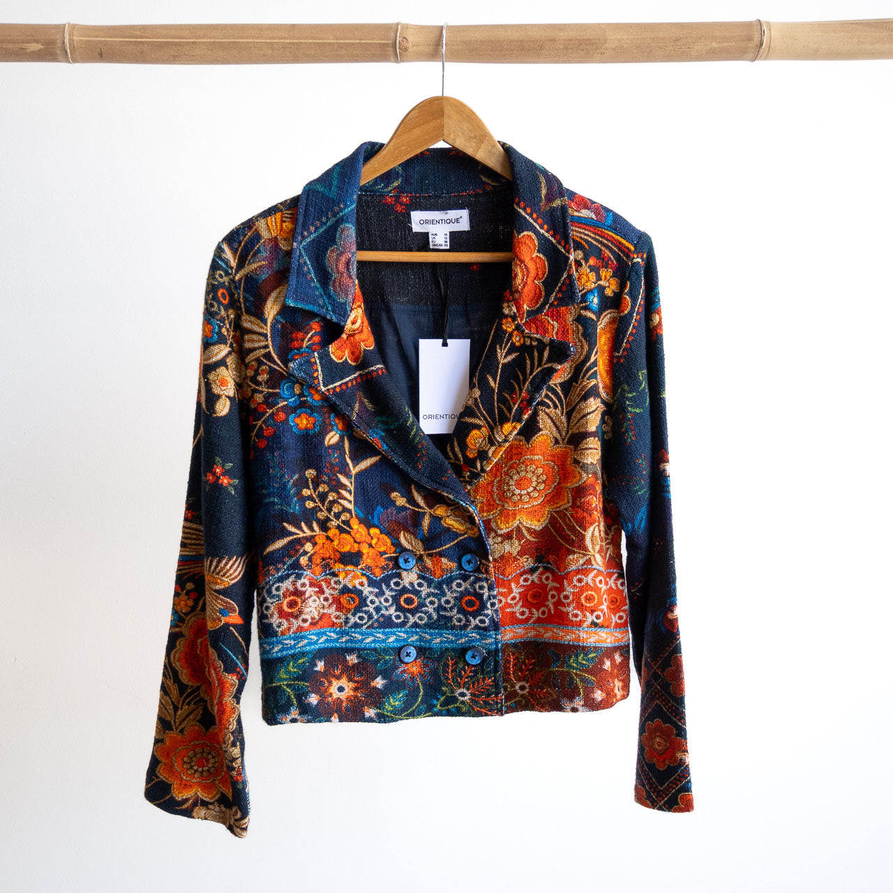 Gallery Cropped Blazer by Orientique - Embroidery - 62813