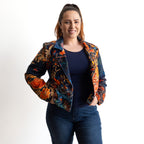 Gallery Cropped Blazer by Orientique - Embroidery - 62813