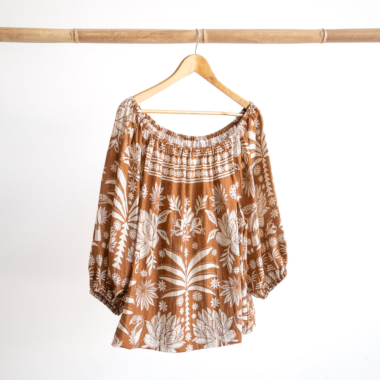 Gather Blouse - On & Off Shoulder - Hawaii