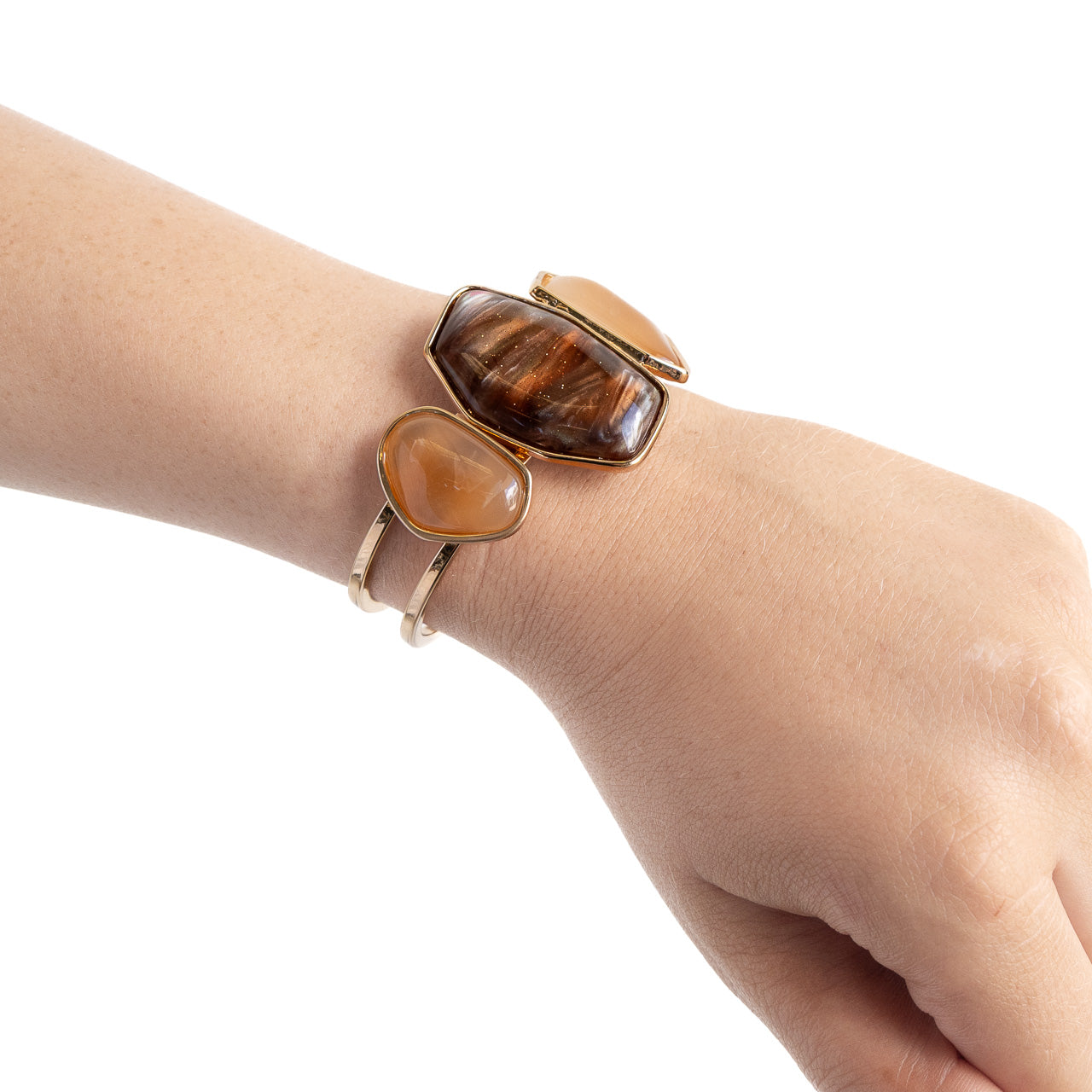 Geo Shapes Hinge Bangle