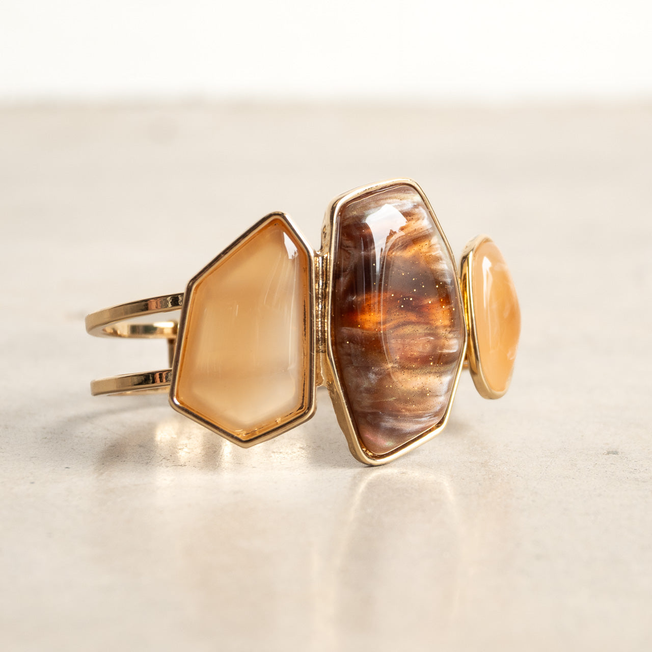 Geo Shapes Hinge Bangle