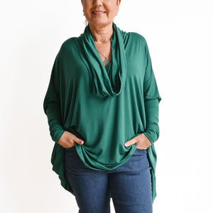 The Glider Poncho Tee in Bamboo -  KOBOMO