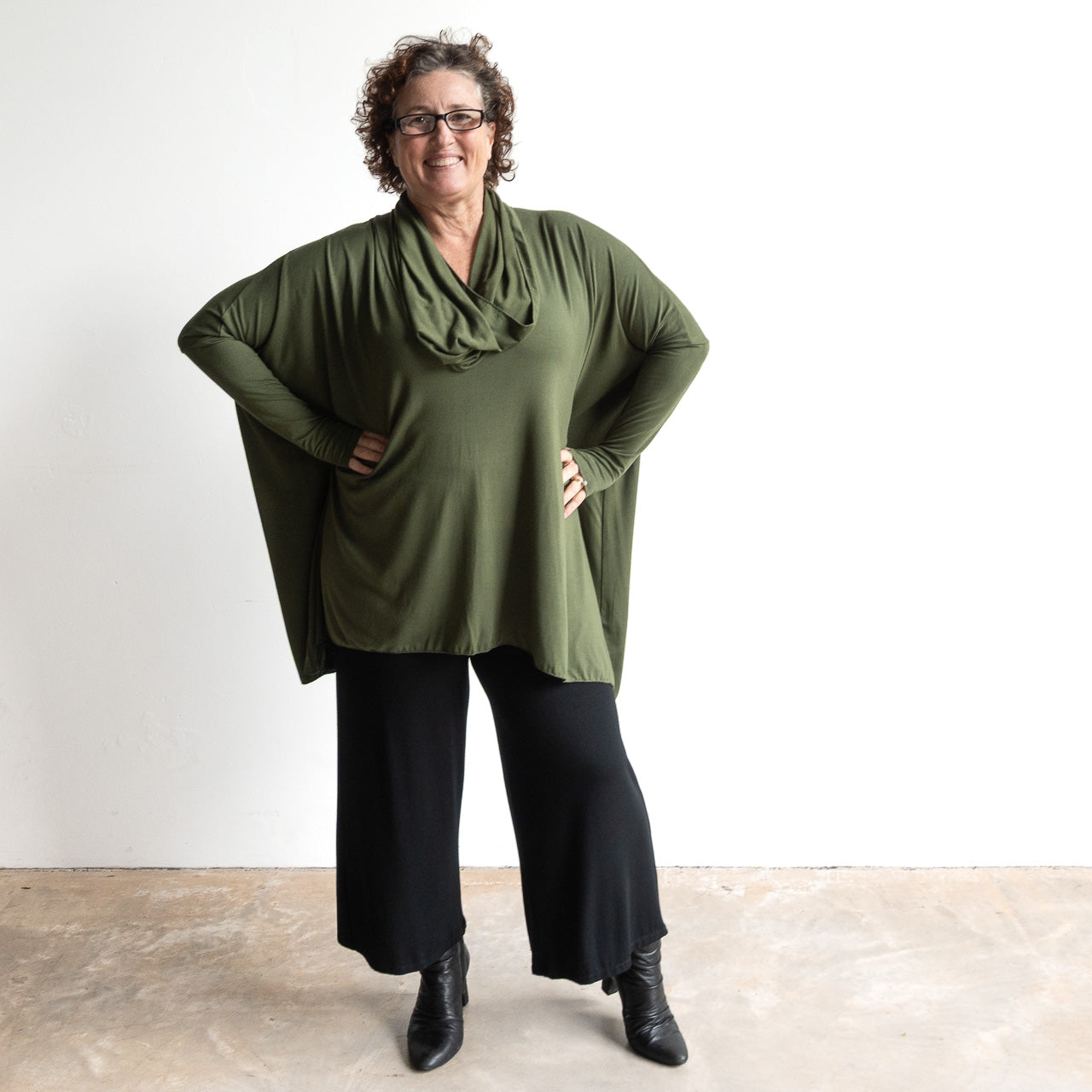 The Glider Poncho Tee by KOBOMO Bamboo