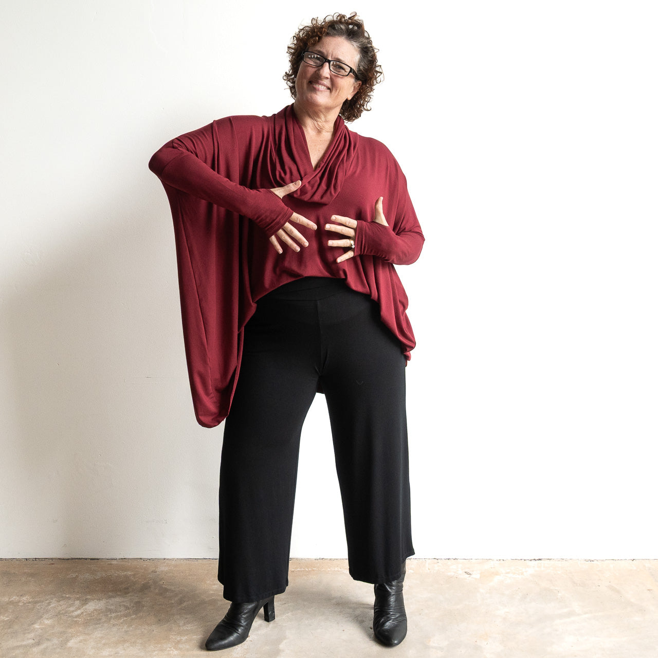 The Glider Poncho Tee by KOBOMO Bamboo