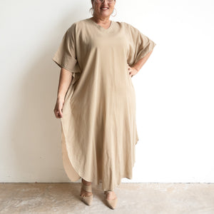 Gone Cruising Cotton Kaftan Maxi Dress