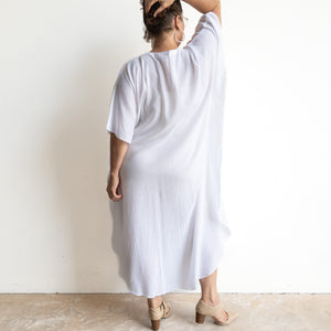 Gone Cruising Cotton Kaftan Maxi Dress