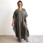 Gone Cruising Cotton Kaftan Maxi Dress