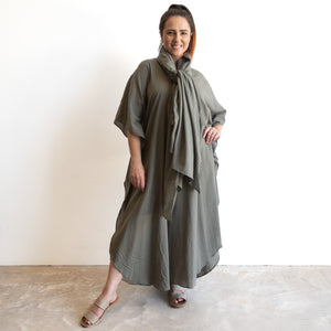 Gone Cruising Cotton Kaftan Maxi Dress