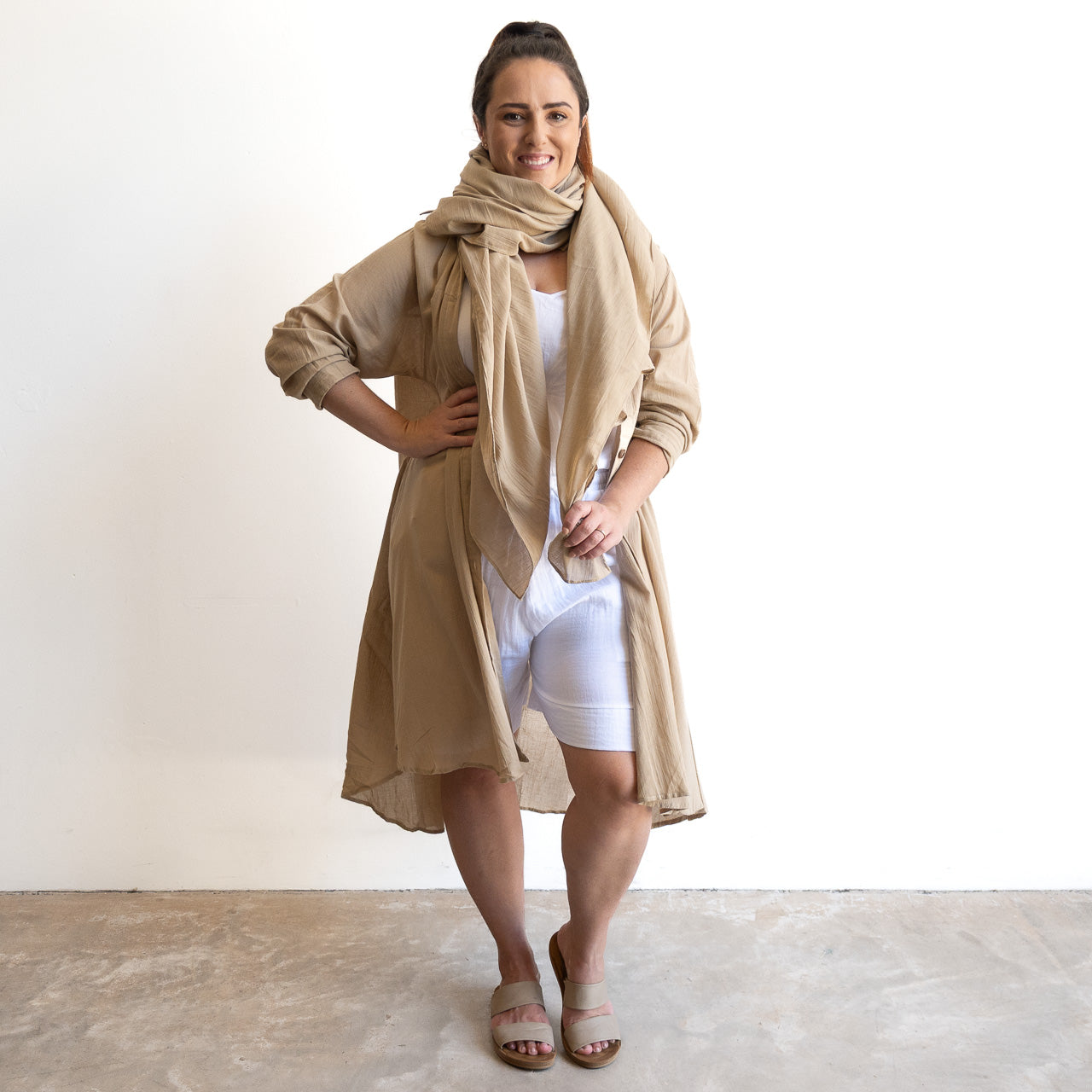 Gone Swishing Long Cotton Shirt