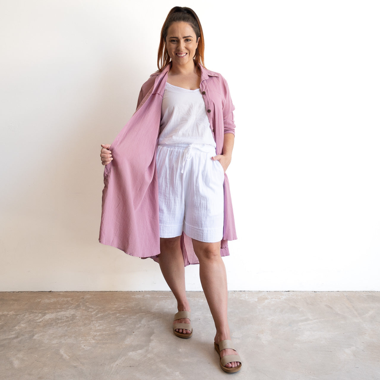 Gone Swishing Long Cotton Shirt