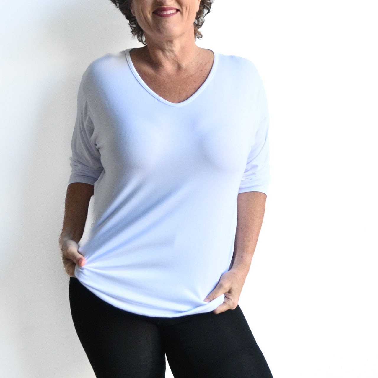 I'll Be There Long Sleeve T-shirt by KOBOMO Bamboo - WhiteXXL-Size2022 KOBOMO