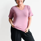 I'll Be There T-shirt by KOBOMO Bamboo - Short Sleeve - HeatherPinkXXLarge18-20 KOBOMO