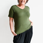 I'll Be There T-shirt by KOBOMO Bamboo - Short Sleeve - KhakiGreenXXLarge18-20 KOBOMO