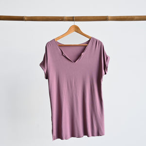 In The Moment T-shirt made in bamboo - short-sleeved women's basic top ...