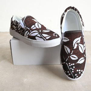 Slip-on Canvas Shoes - Island Leaves