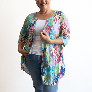 Island Resort Blouse by One Summer - Kaleidoscope Blue