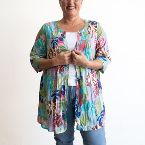 Island Resort Blouse by One Summer - Kaleidoscope Blue