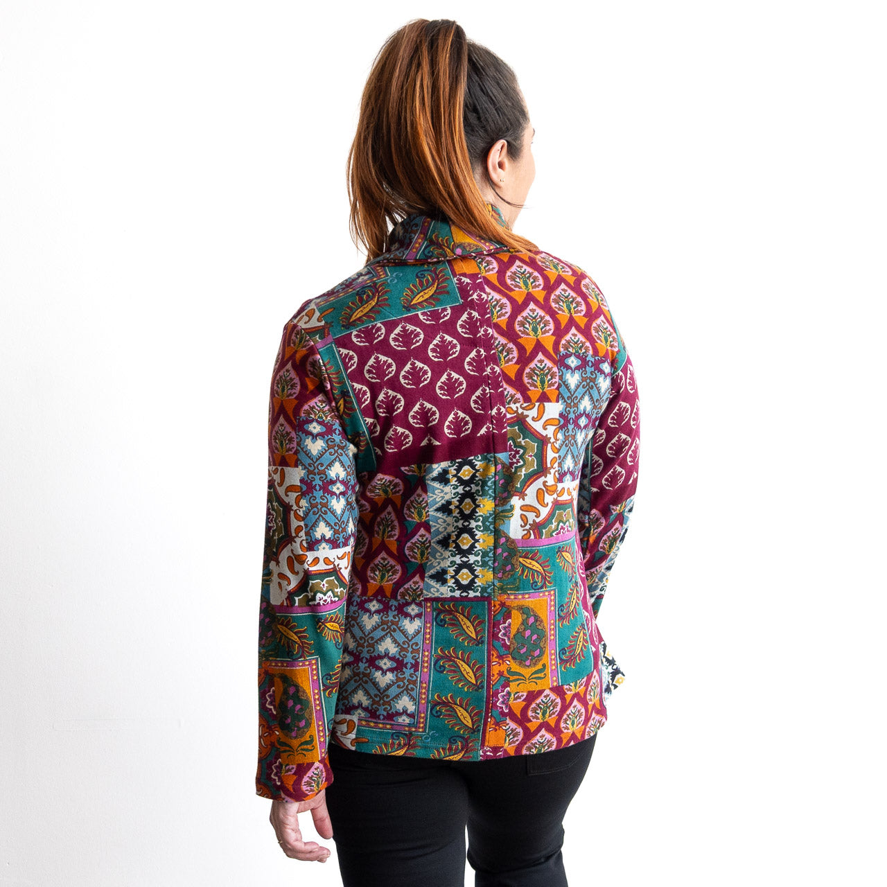 Jersey Knit Cowl Top by Orientique - Prato - 62777