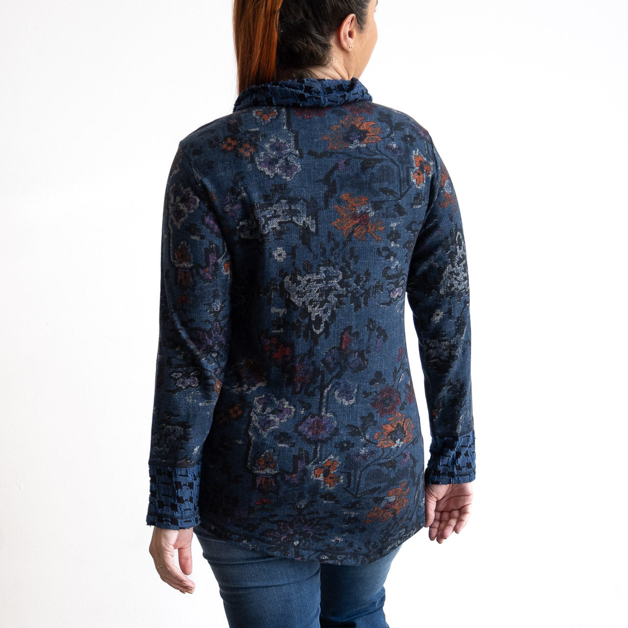 Jersey Knit Cowl Tunic by Orientique - Tabriz - 23113