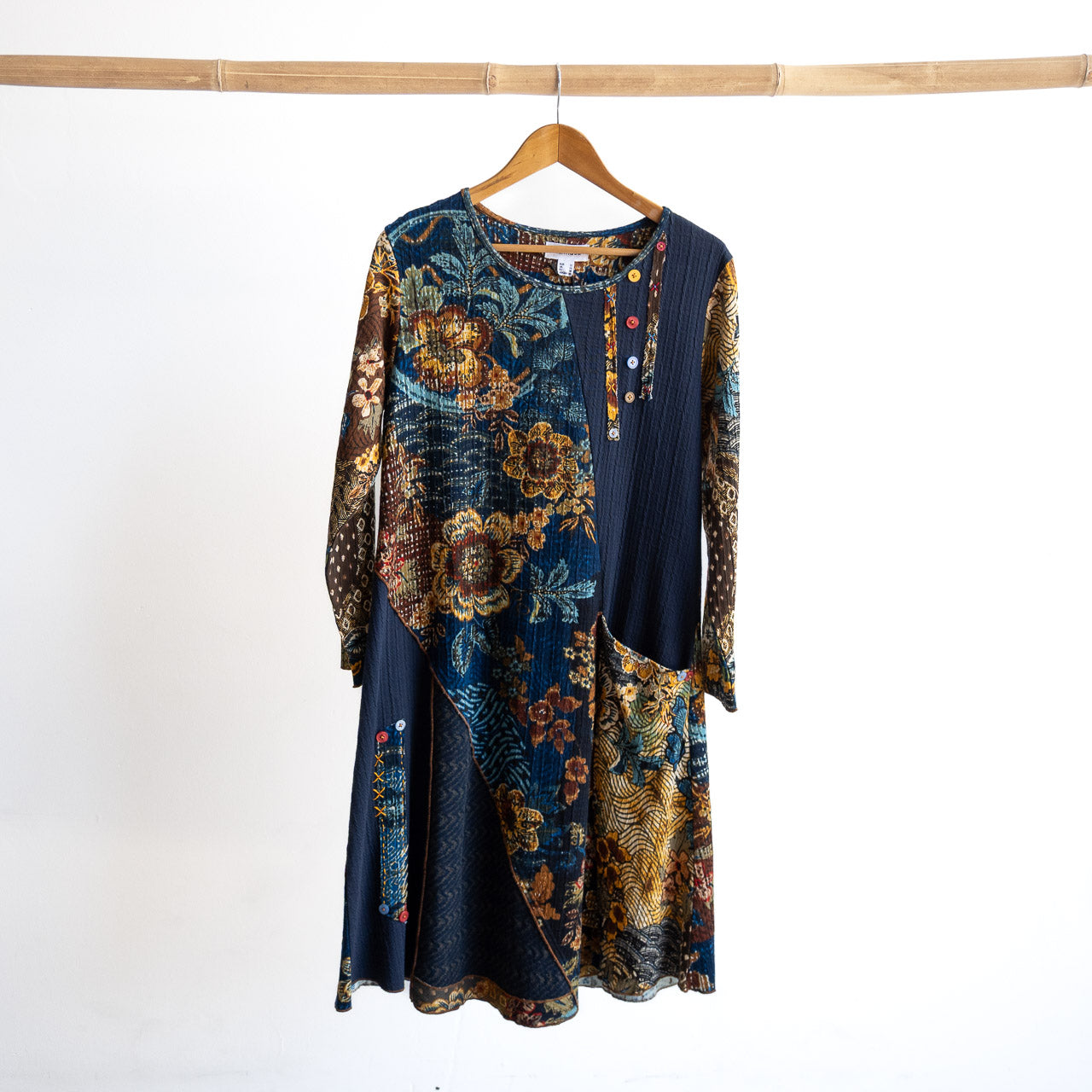 Jersey Knit Panel Dress by Orientique - Maluku - 21470