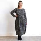 Jersey Knit Pleat Midi Dress by Orientique - Benin - 61777