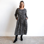 Jersey Knit Pleat Midi Dress by Orientique - Benin - 61777