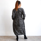 Jersey Knit Pleat Midi Dress by Orientique - Benin - 61777