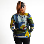 Jersey Matelasse Cardi-Coat by Orientique - Abstract - 23147