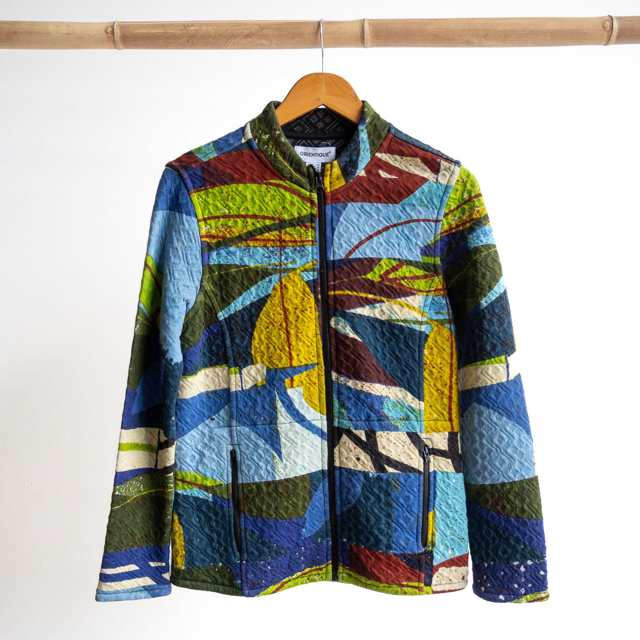 Jersey Matelasse Cardi-Coat by Orientique - Abstract - 23147