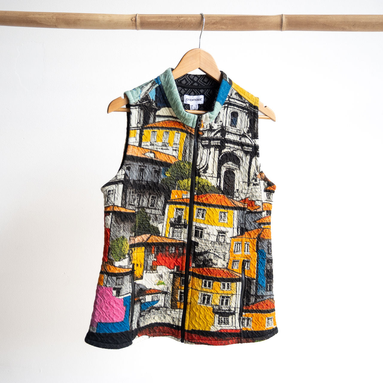 Jersey Matelasse Zip Vest by Orientique - Porto - 23146