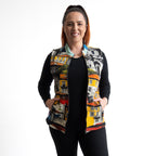 Jersey Matelasse Zip Vest by Orientique - Porto - 23146