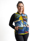 Jersey Matelasse Zip Vest by Orientique - Abstract - 23146